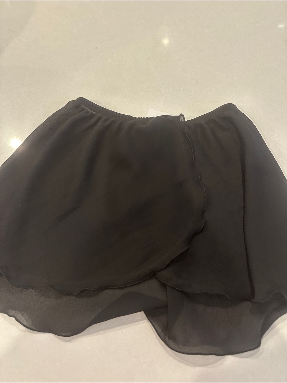 Black Ruffled dance skirt